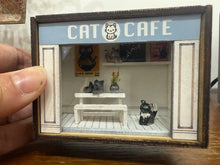 Load image into Gallery viewer, Cat cafe blue - Littlepapa Dollhouse