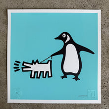 Load image into Gallery viewer, ‘Choose Your Penguin’  - Hand finished screen print 30x30cm - Jameson Robinson
