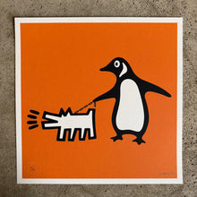 Load image into Gallery viewer, ‘Choose Your Penguin’  - Hand finished screen print 30x30cm - Jameson Robinson