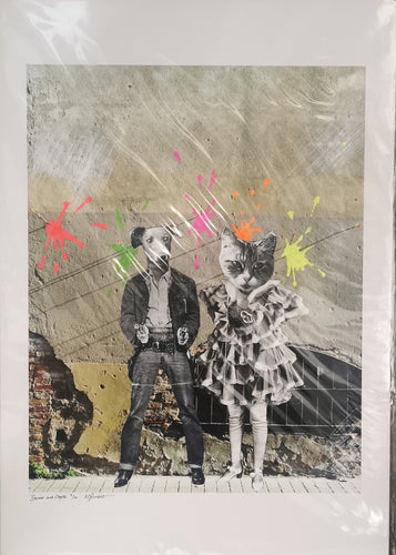 Liz Pounsett - Bonnie & Clyde - A4 Giclee Print Edition hand finished