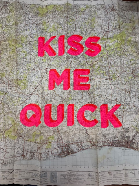 Kiss Me Quick Brighton and Worthing 81 x 69cm - Dave Buonaguidi
