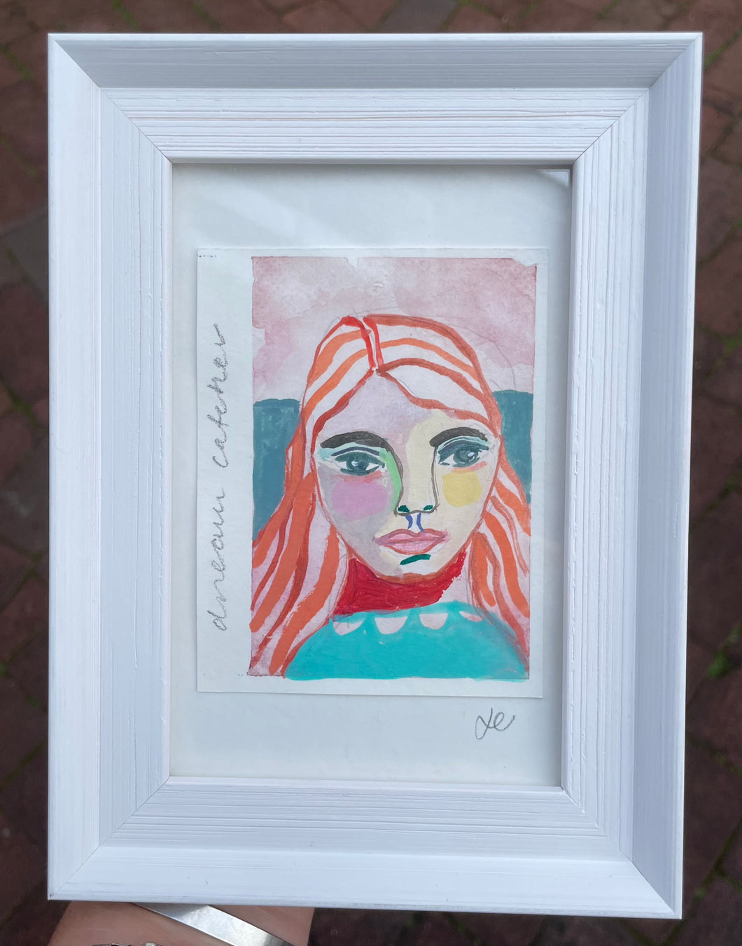 Lena Goodison - Dream Catcher Orange Hair  - Framed