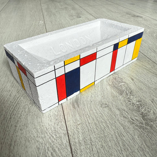 Mondrian London Brick, Jameson Robinson, acrylic on London no.33 brick