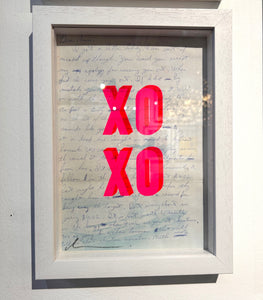 Dave Buonaguidi - XOXO - Screenprint - Framed