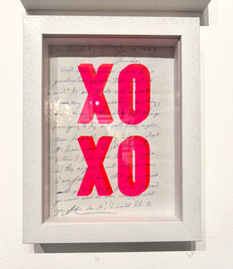Dave Buonaguidi - XOXO - Screenprint - Framed