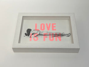 Dave Buonaguidi - Love is Fun - Screenprint - Framed