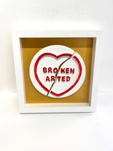 Load image into Gallery viewer, Zeus - Broken Arted - Framed with gold backing - &#39;Nine ways to break your heart&#39;