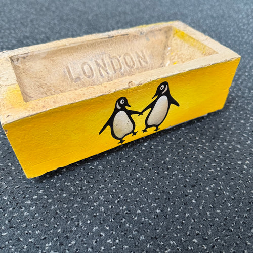 Penguin Brick (Yellow, 1948 Dancing Penguins), Jameson Robinson, acrylic on London no.33 brick