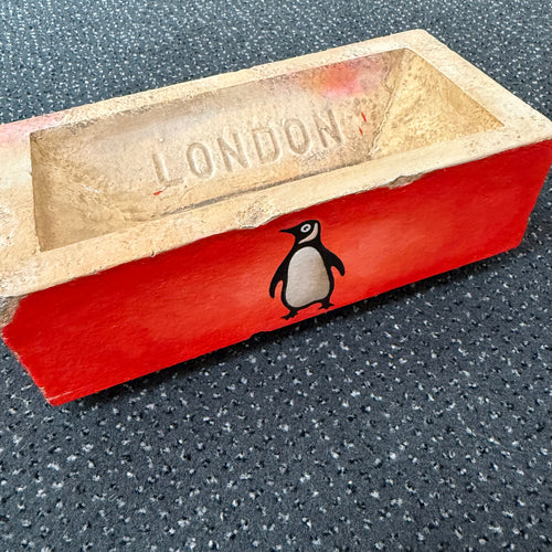 Penguin Brick (Red, 1949 Penguin), Jameson Robinson, acrylic on London no.33 brick