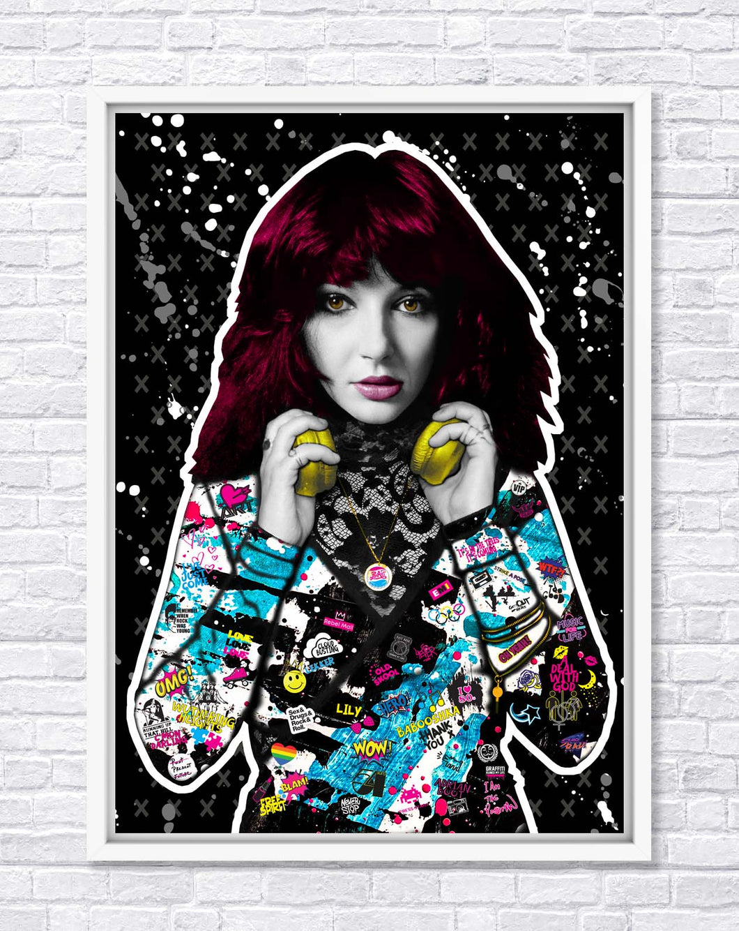 Kate Bush Acrylic - Urban Rebels - The Postman