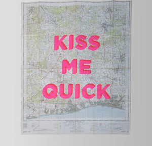 5 - Kiss Me Quick Brighton and Worthing 69.5 x 84 - Dave Buonaguidi Framed