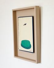 Load image into Gallery viewer, Little Lake II - Size 24x33cm - paper on book cover, framed