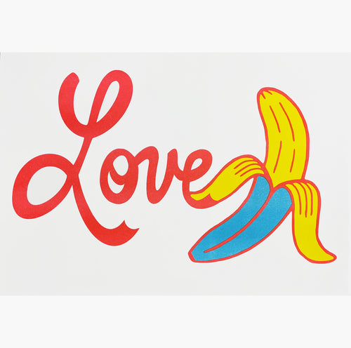 Shuby - Love Banana 2 - A3 Riso Print