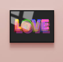 Load image into Gallery viewer, Show Pony - LOVE (Gold Foil) - A3 Print