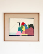 Load image into Gallery viewer, Morning Dip -  Cassia Beck - Paper on book cover - framed