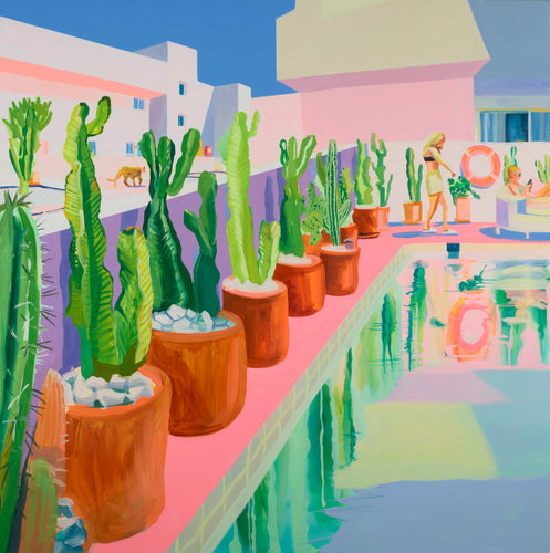 Ruth Mulvie - Cactus Garden - Original Painting