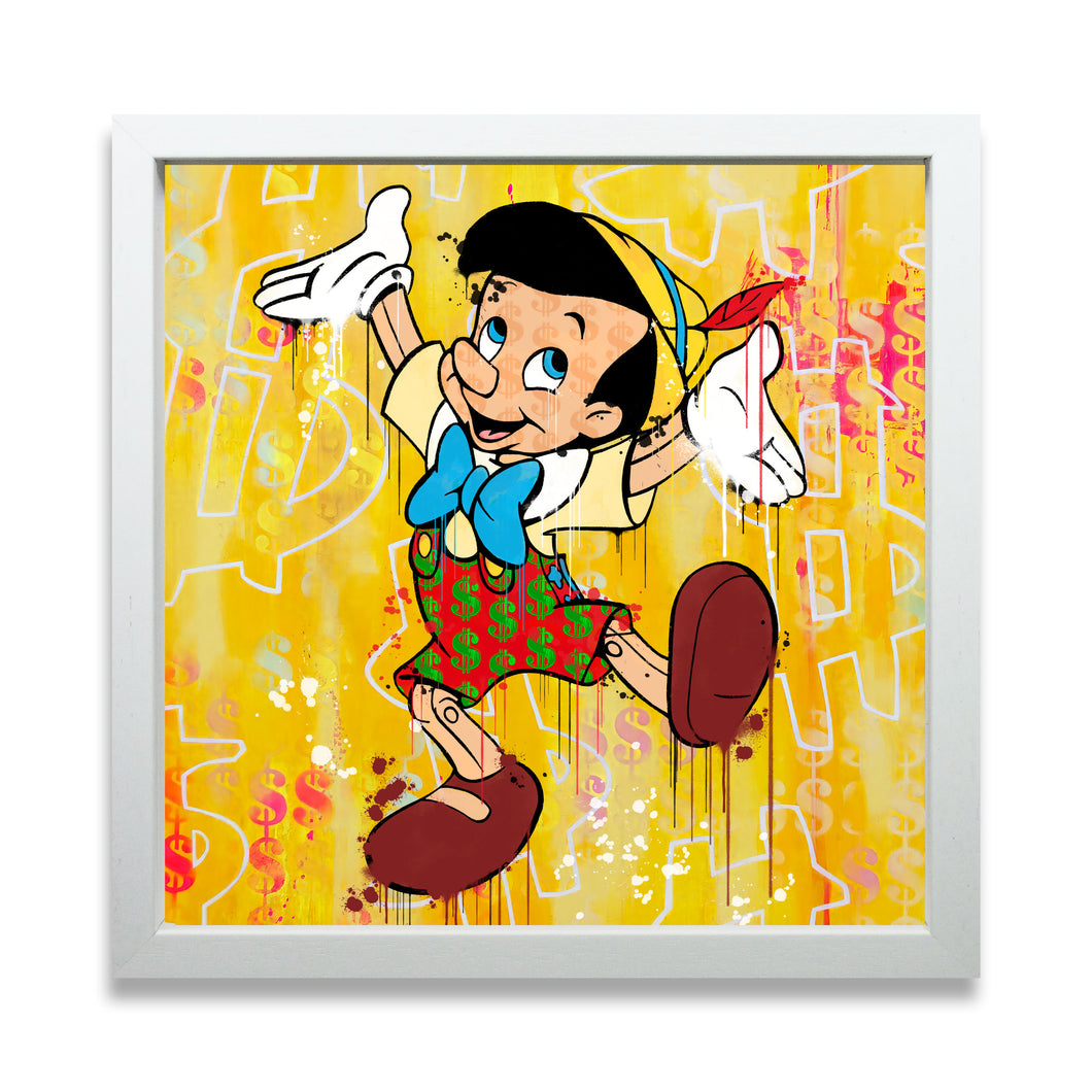 Neon Love Pinoccio Mini, Yellow - Ben Allen