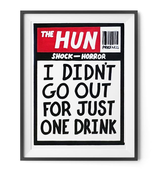 Billy The Kid -  One Drink - B2 Print