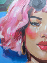 Load image into Gallery viewer, Poppy Kettle - Off Duty - Framed in white oil painting on wood panel