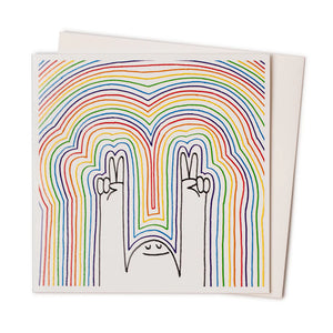 Peace Love and Rainbows Card - Christopher David Ryan