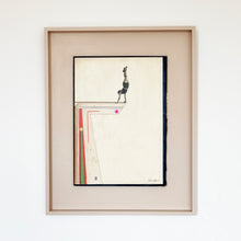 Load image into Gallery viewer, Performance - Size 40x50cm - paper on book cover, framed