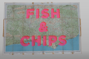 Fish & Chips SUSSEX 83 x 56.5cm - Dave Buonaguidi