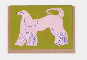 Evermade - Pink Afghan Hound card