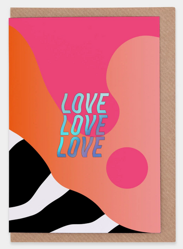 Evermade - Love, Love, Love - greeting card design by Lois O'Hara