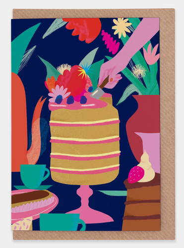Evermade - High Tea - greeting card design by Lucy Sherston