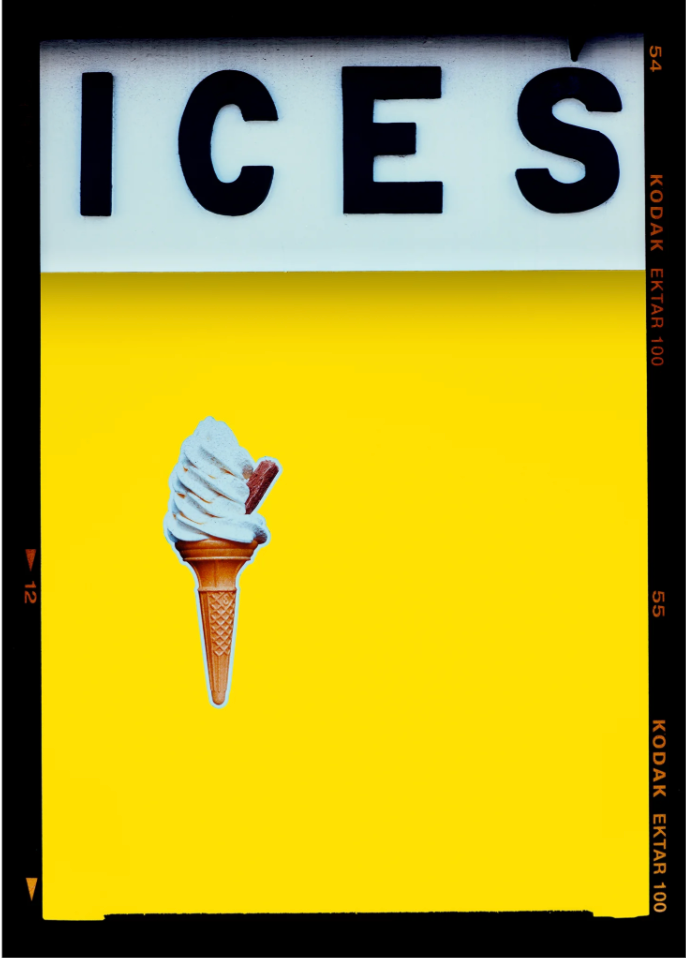 Ices (Lemon Yellow) - Richard Heeps medium - Framed