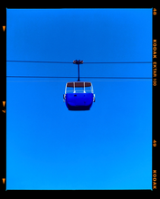 Load image into Gallery viewer, Summit Cable Car (Blue), Llandudno, 2023- Richard Heeps- Framed
