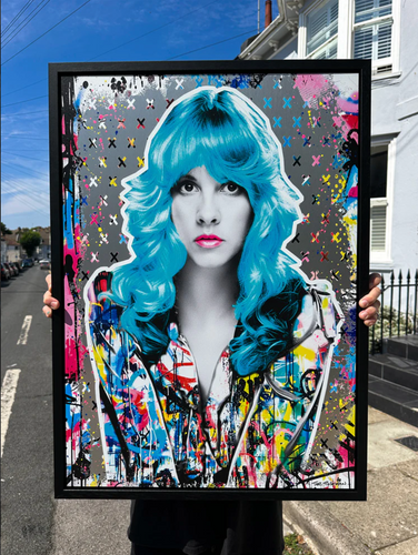 Stevie Nicks - The Postman - 90x65cm- Silver Framed