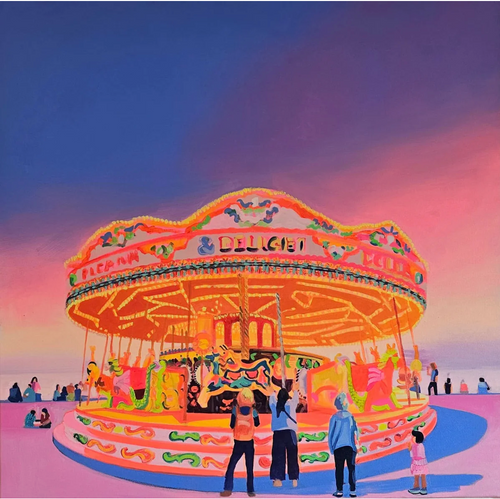 Ruth Mulvie - Carousel Canvas 100cm x 100cm