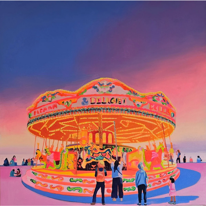 Ruth Mulvie - Carousel Canvas 100cm x 100cm