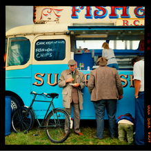 Load image into Gallery viewer, Richard Heeps - Fish and Chips Van - Framed 60x60cm