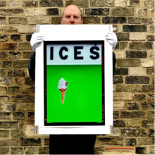 Load image into Gallery viewer, Ices (Vivid Lime Green) - Richard Heeps medium - Framed
