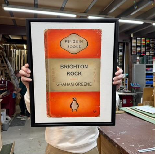 Brighton Rock Canvas - Penguin Series by Jameson Robinson