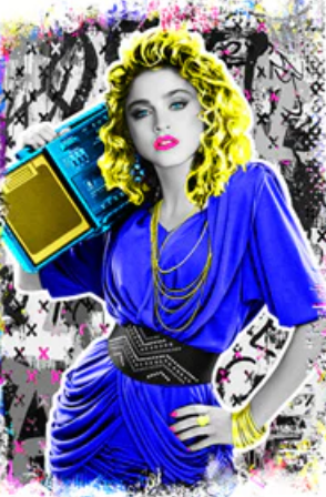 Madonna A2- The Postman - Hand Finished A2 Giclee Print