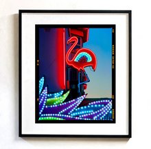 Load image into Gallery viewer, Neon Flamingo - Richard Heeps 112x85cm Black frame