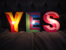 Load image into Gallery viewer, RAINBOW YES sign with lightbulbs - Show Pony