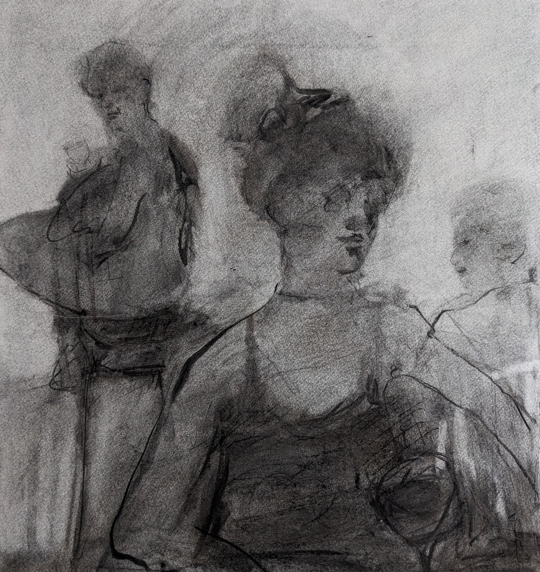 Three Figures At The Bar - Benedict Gubb