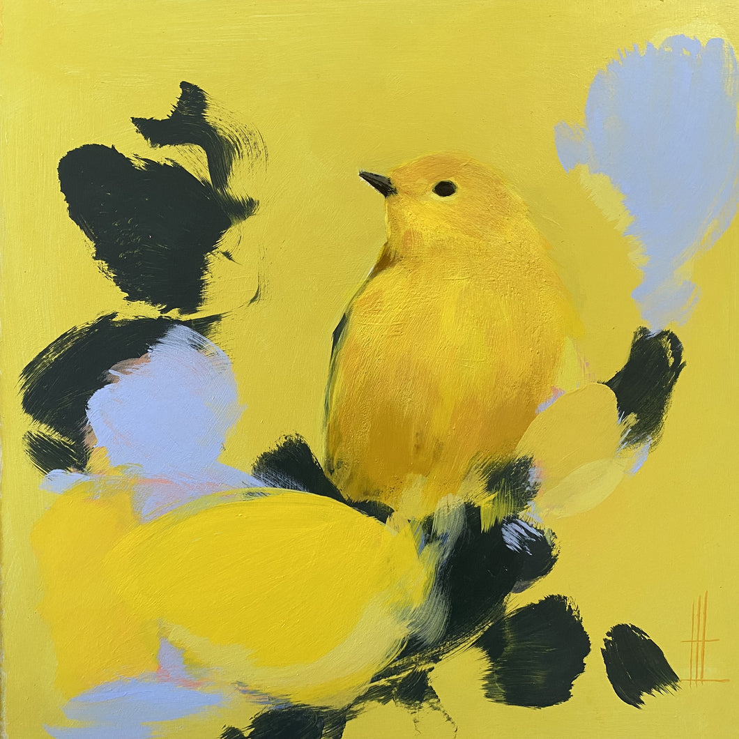 Heidi Langridge - Watching yellow bird in yellows