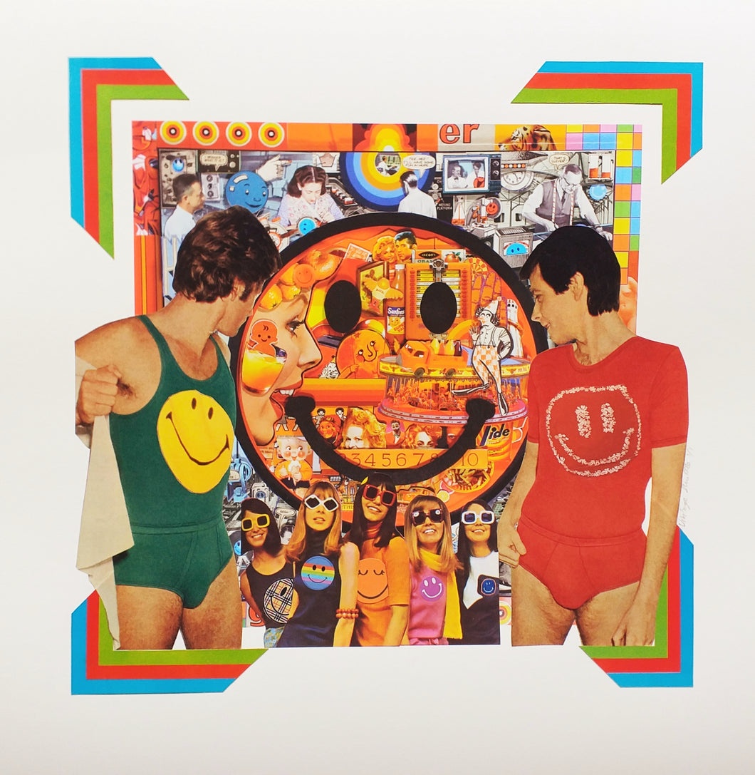 Vintage Shuffle - You are never fully dressed with out a smile - Remix print