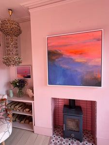 Sophie Abbott ‘Bright Orange Sun’ - Original Painting 90x90cm