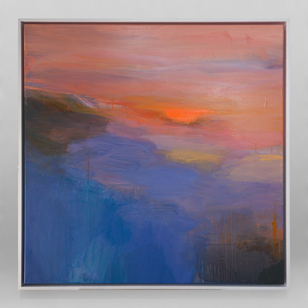 Sophie Abbott ‘Bright Orange Sun’ - Original Painting 90x90cm