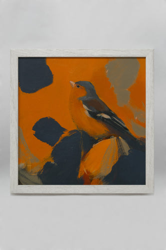 Heidi Langridge - Chaffinch in vivid orange and inky black