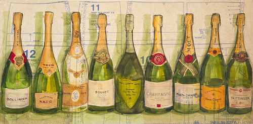 Champagne Collection- Original Painting - Pam Glew