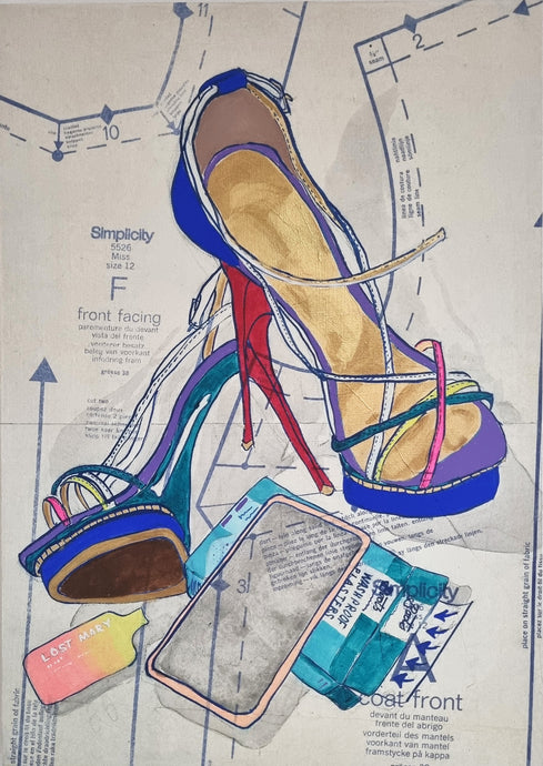 Pam Glew - Dancing Shoes - Original Painting