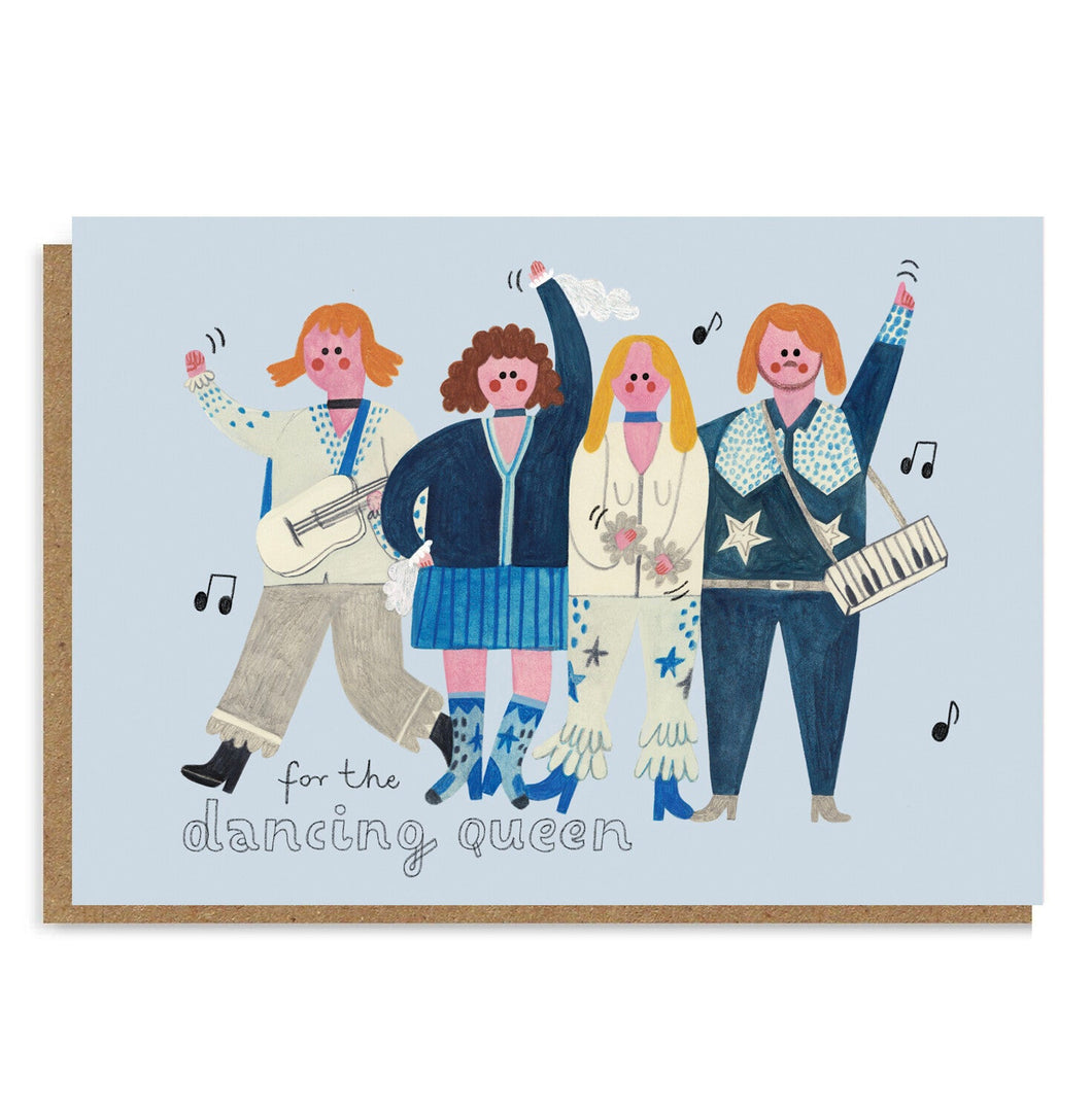 For the Dancing Queen / ABBA - Greetings Card - Daria Solak