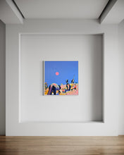 Load image into Gallery viewer, Ruth Mulvie - Dinosaur Highway - Oil &amp; Acrylic 90x90cm